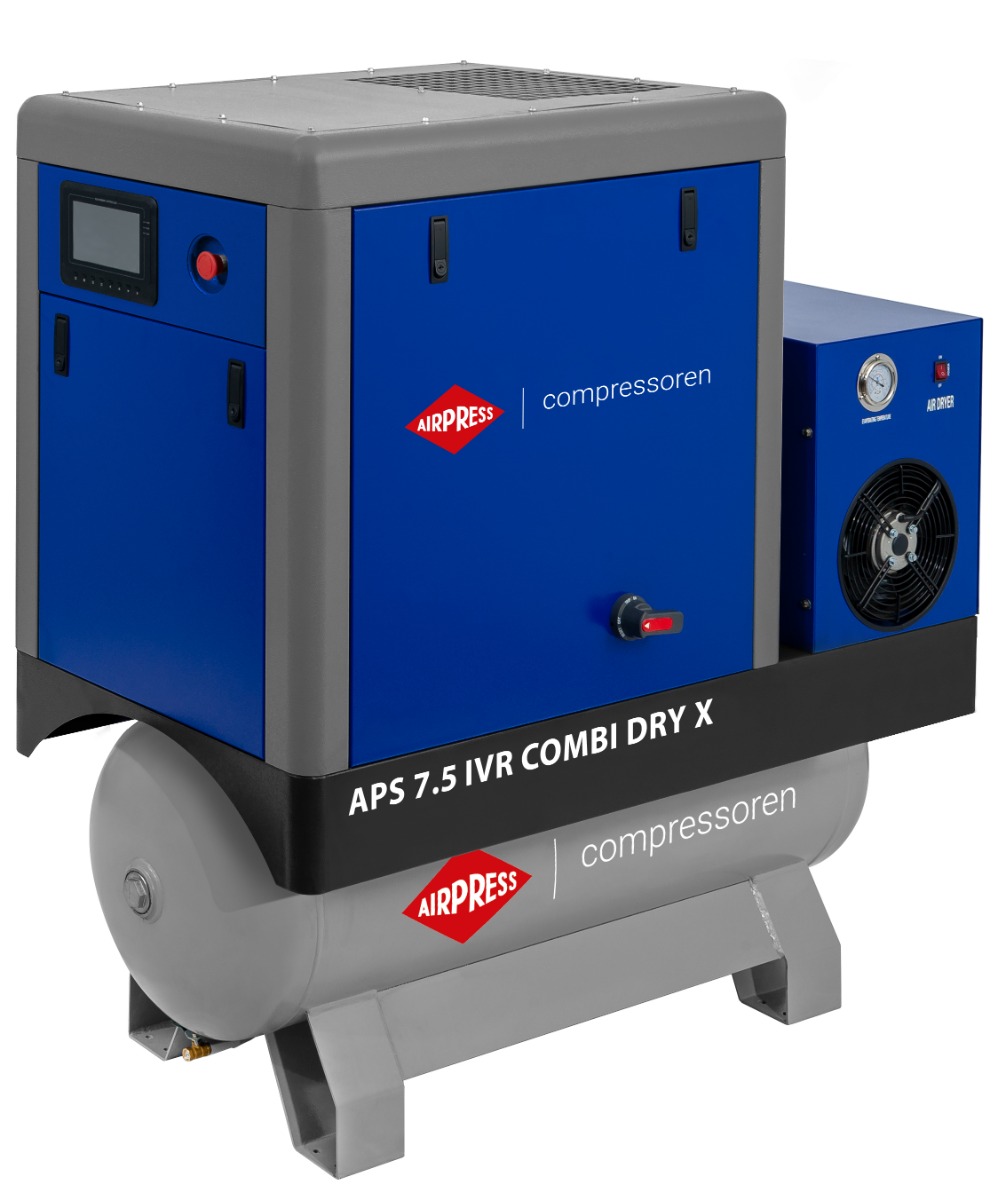 Kompresor śrubowy APS 7.5 Combi Dry X z inwerterem