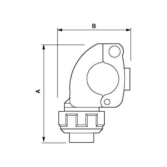 Kołnierz rozgałęzienia rur fi 32 mm x 1/2" GW