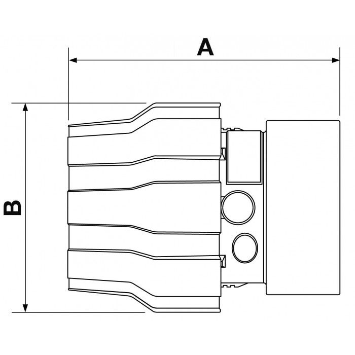 Aluminiowe złącze do rur fi 25 mm 3/4" GW