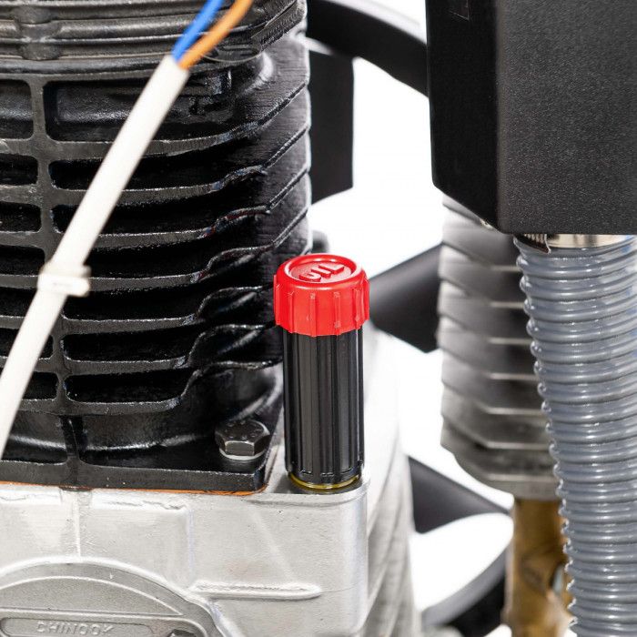 Cichy kompresor dwutłokowy APZ 600+ 11 bar 5.5 KM/4 kW 400V 555 l/min 3 l - połączenie gwiazda-trójkąt