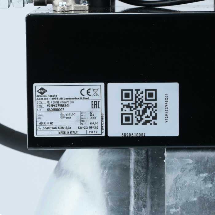 Kompresor śrubowy APS 3 Combi Compact 400V 10 bar 3 KM/2.2 kW 261 l/min 90 l galwanizowany