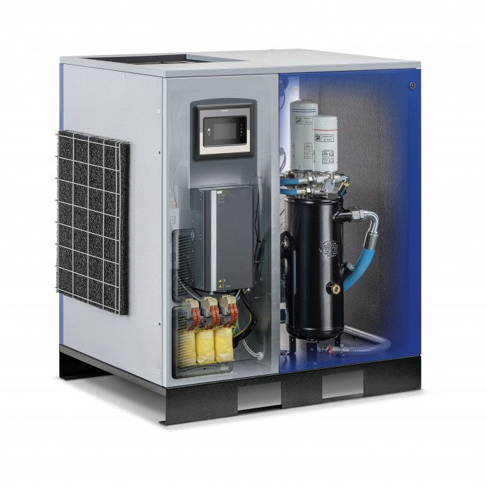 Kompresor śrubowy EcoPower Premium 15D IVR PM 13 bar 15 KM/11 kW 276 - 1920 l/min