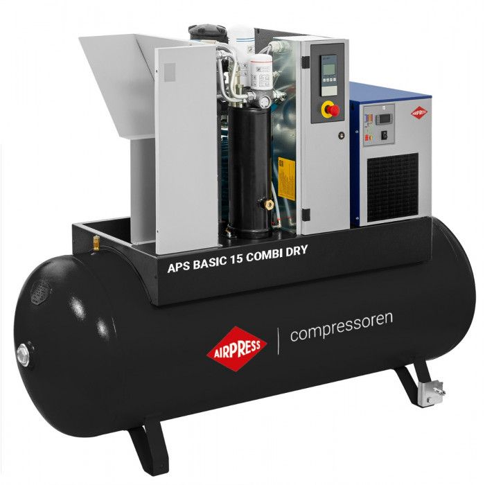 Kompresor śrubowy APS 15 Basic Combi Dry 10 bar 15 KM/11 kW 1416 l/min 500 l