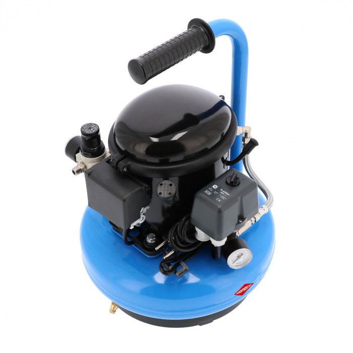 Mały kompresor dwutłokowy L 6-45 8 bar 0.3 KM/0.2 kW 18.5 l/min 6 l cichy