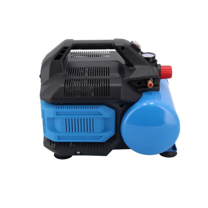 Mały kompresor bezolejowy dwutłokowy LMO 6-126 8 bar 1 KM/0.75 kW 88 l/min 6 l cichy 