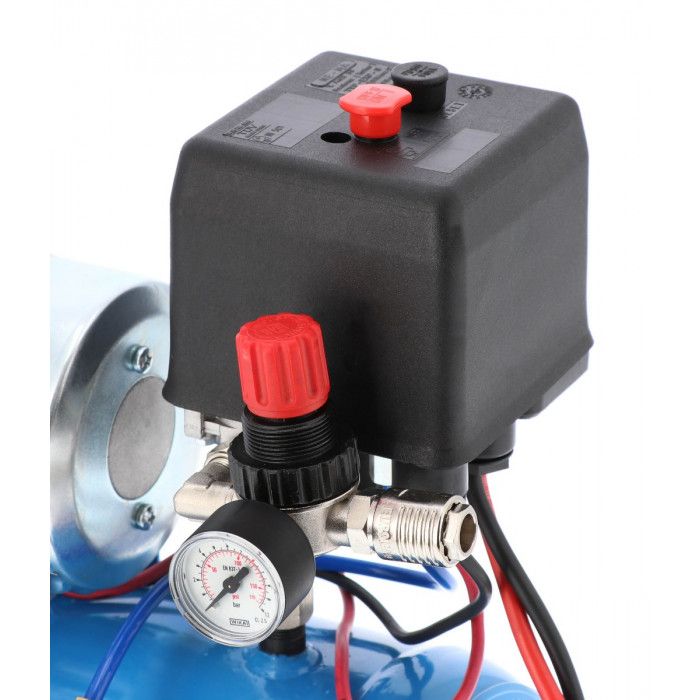 Kompresor samochodowy 12V DC 12-180/15 10 bar 0.75 KM/0.55 kW 144 l/min 15 l bezolejowy dwutłokowy