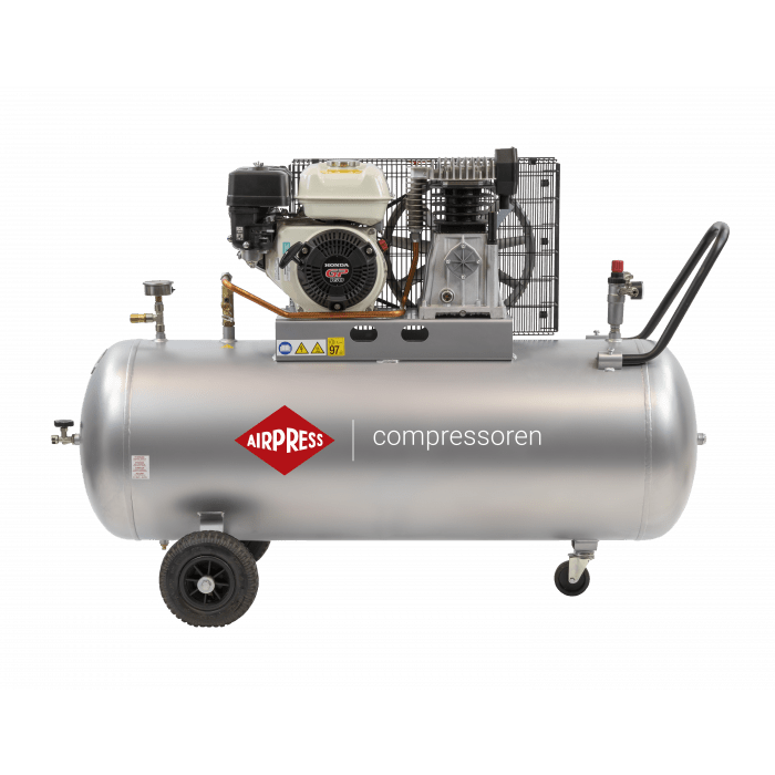 Kompresor spalinowy dwutłokowy BM 200-410 (Honda GP160) 10 bar 4.8 KM/ 3.6 kW 247 l/min 200 l