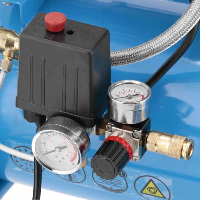 Cichy kompresor bezolejowy dwutłokowy LMO 25-250 8 bar 2 KM/1.5 kW 150 l/min 24 l