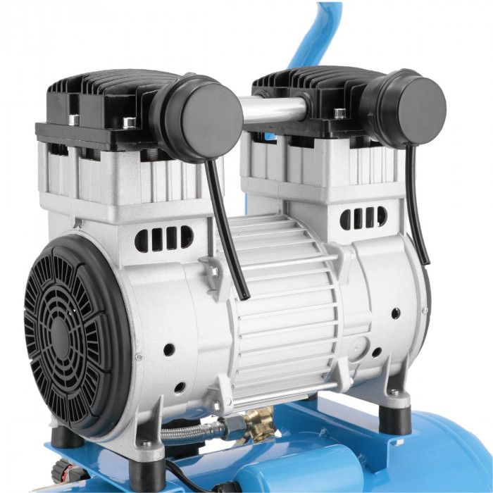 Cichy kompresor bezolejowy dwutłokowy LMO 25-250 8 bar 2 KM/1.5 kW 150 l/min 24 l