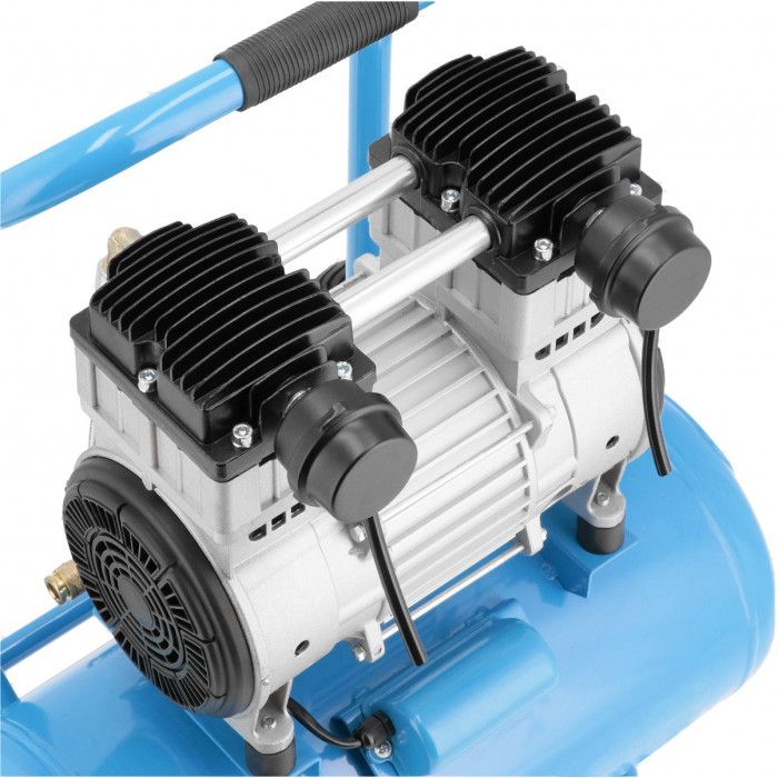 Cichy kompresor bezolejowy dwutłokowy LMO 25-250 8 bar 2 KM/1.5 kW 150 l/min 24 l