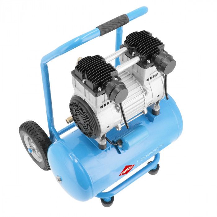 Cichy kompresor bezolejowy dwutłokowy LMO 25-250 8 bar 2 KM/1.5 kW 150 l/min 24 l