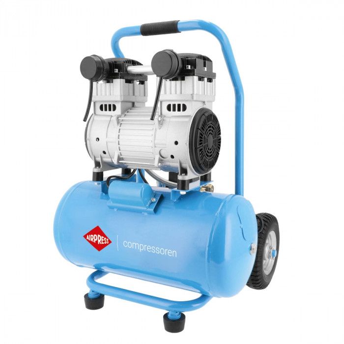 Cichy kompresor bezolejowy dwutłokowy LMO 25-250 8 bar 2 KM/1.5 kW 150 l/min 24 l