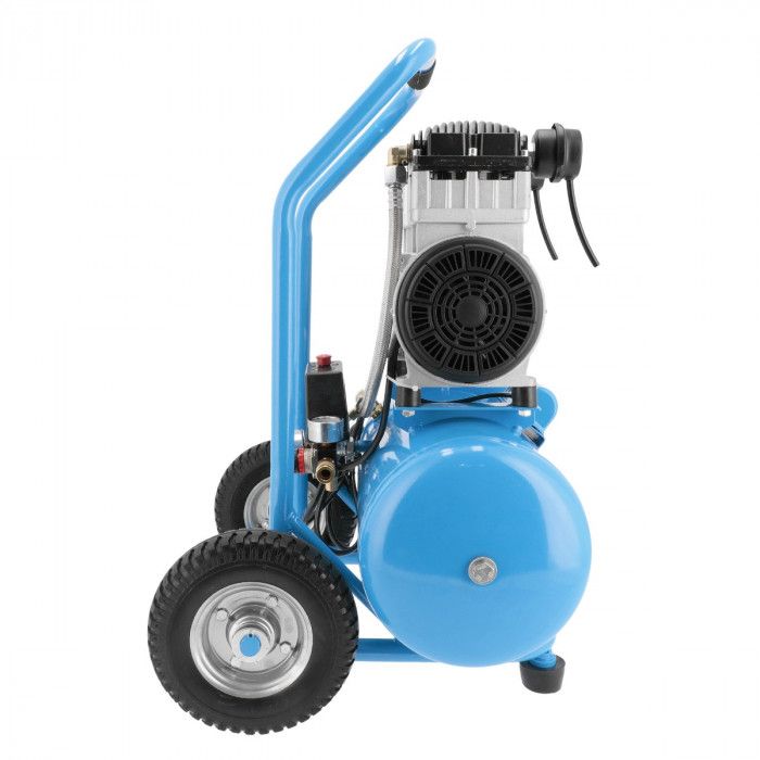 Cichy kompresor bezolejowy dwutłokowy LMO 25-250 8 bar 2 KM/1.5 kW 150 l/min 24 l