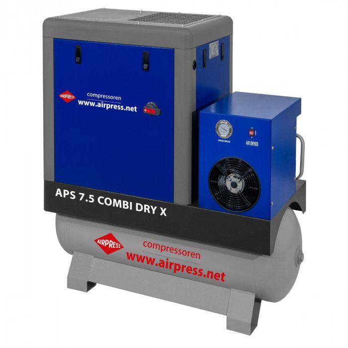 Kompresor śrubowy APS 7.5 Combi Dry X 10 bar 7.5 KM/5.5 kW 690 l/min 200 l