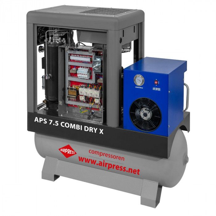 Kompresor śrubowy APS 7.5 Combi Dry X 10 bar 7.5 KM/5.5 kW 690 l/min 200 l