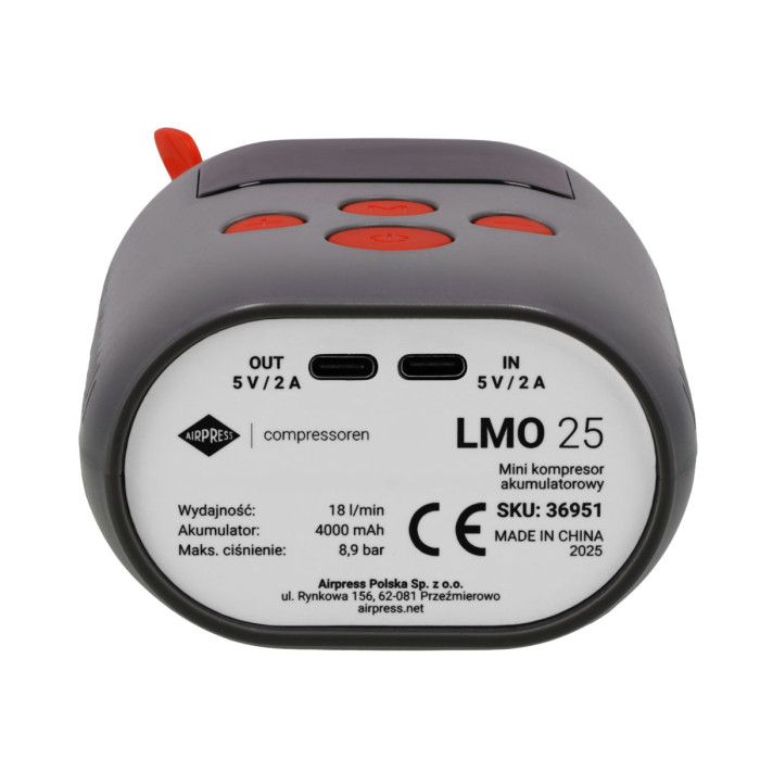 Mini kompresor bezolejowy LMO 25 8 bar 25 l/min Baby Phone