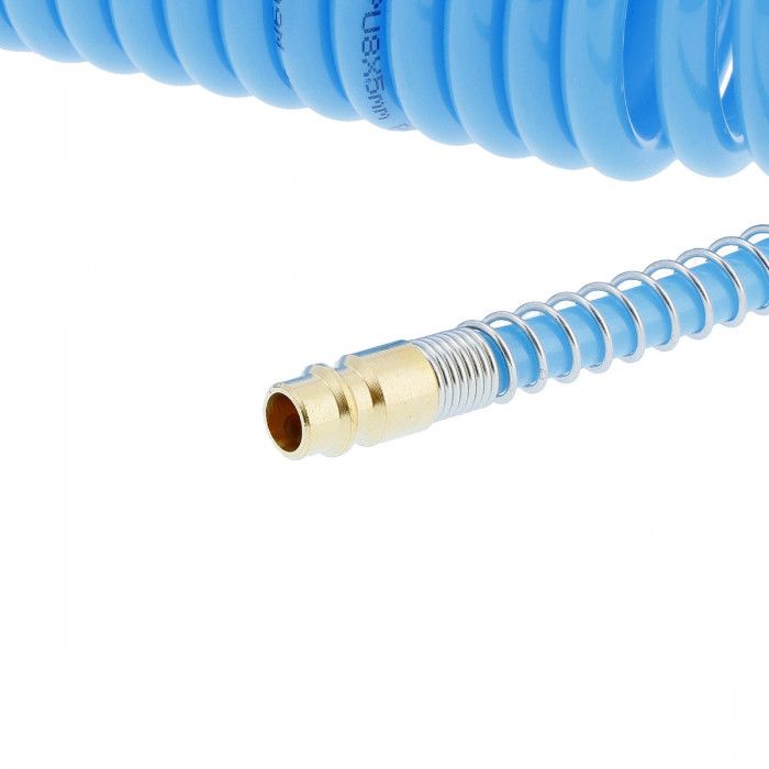 Wąż pneumatyczny spiralny PU uzbrojony 15 m fi 8 x 5 mm