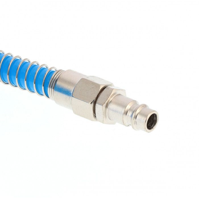 Wąż pneumatyczny spiralny PU uzbrojony 5 m fi 12 x 8 mm