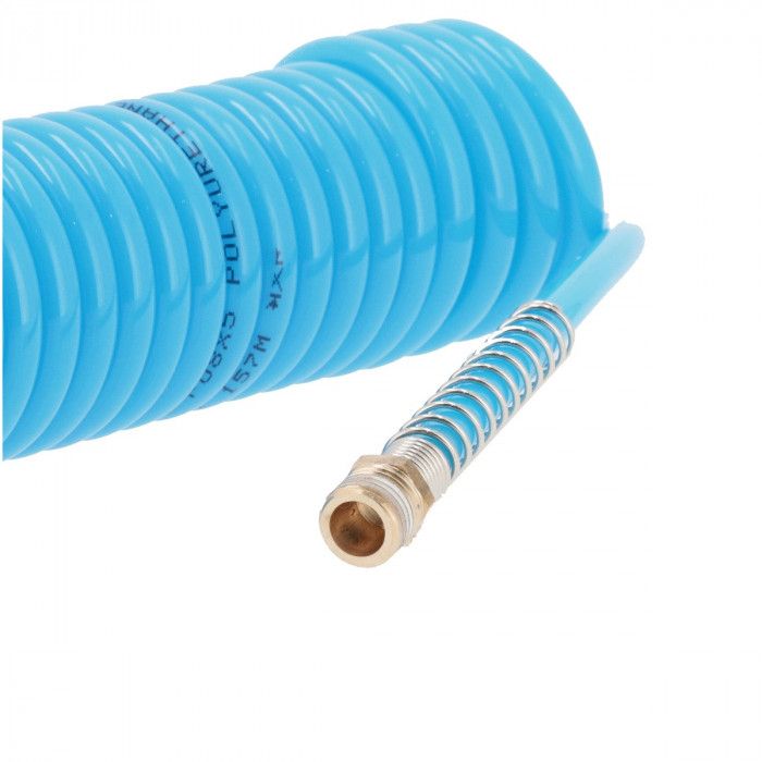 Wąż spiralny 8mm x 5mm - 10m zakuty w szybkozłącze uniwersalne EURO/ORION