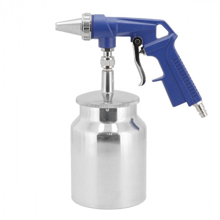 Pistolet do piaskowania 1/4" 6-8 bar 250-300 l/min ze zbiornikiem 1l