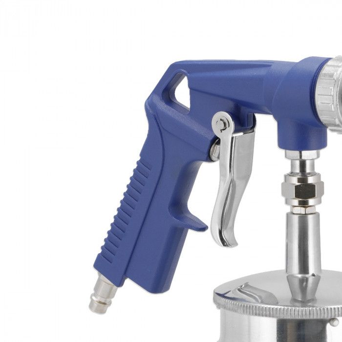 Pistolet do piaskowania 1/4" 6-8 bar 250-300 l/min ze zbiornikiem 1l