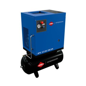 Kompresor śrubowy APS 5.5 GO 100 Combi IVR  5.5 KM / 4 kW 10 bar 498 l/min 100 l