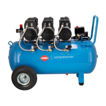 Cichy kompresor bezolejowy LMO 90-380 8 bar 3 KM (3 x 1 KM) / 2,25 kW 160 l/min 90 l Cichy kompresor bezolejowy LMO 90-380 8 bar 3 KM (3 x 1 KM) / 2,25 kW 160 l/min 90 l