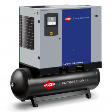 Kompresor śrubowy EcoPower 20D Combi Dry 10 bar 20 KM/15 kW 2268 l/min 500 l