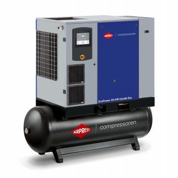 Kompresor śrubowy EcoPower 20D IVR Combi Dry 13 bar 20 KM/15 kW 816 - 2880 l/min 500 l