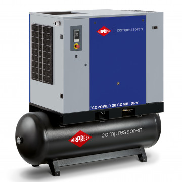 Kompresor śrubowy EcoPower 30 Combi Dry 10 bar 30 KM/22 kW 3217 l/min 500 l