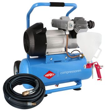 Kompresor LM 25-350 + zestaw z pistoletem do tynkowania i wężem pneumatycznym Kompresor LM 25-350 + zestaw z pistoletem do tynkowania i wężem pneumatycznym