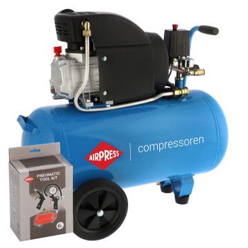 Kompresor HL 325-50 + zestaw akcesoriów pneumatycznych