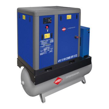 Kompresor śrubowy APS 15 IVR Combi Dry X G2 10 bar 15 KM/11 kW 630-1680 l/min 500 l