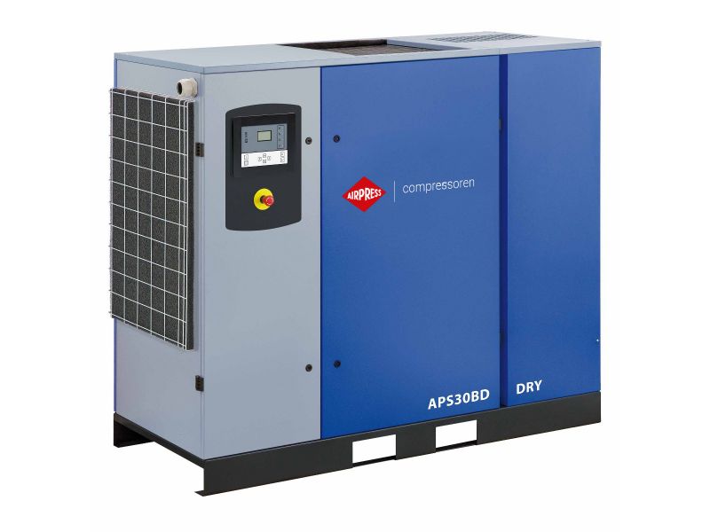 Kompresor śrubowy APS 30BD Dry 7.5 bar 30 KM/22 kW 3870 l/min