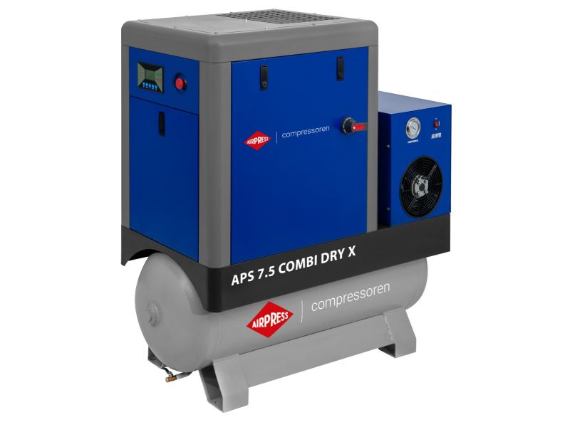 Kompresor śrubowy APS 7.5 Combi Dry X 10 bar 7.5 KM/5.5 kW 690 l/min 200 l