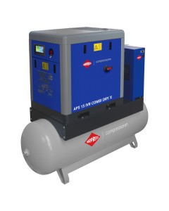 Sprężarka śrubowa APS 15 IVR Combi Dry X 10 bar 15 KM/11 kW 630-1680 l/min 500 l