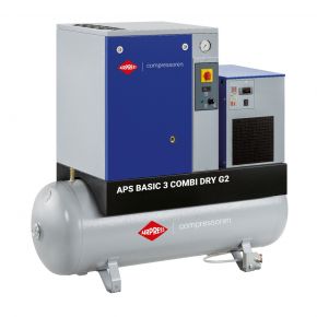 Kompresor śrubowy APS 3 Basic G2 Combi Dry 10 bar 3 KM/2.2 kW 294 l/min 200 l