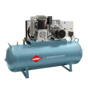Kompresor dwutłokowy K 300-700S 14 bar 5.5 KM/4 kW 400V 450 l/min 300 l - połączenie gwiazda-trójkąt