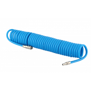 Wąż pneumatyczny spiralny PU uzbrojony 10 m fi 12 x 8 mm