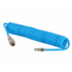 Wąż pneumatyczny spiralny PU uzbrojony 5 m fi 8 x 5 mm