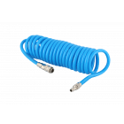 Wąż pneumatyczny spiralny PU uzbrojony 5 m fi 12 x 8 mm