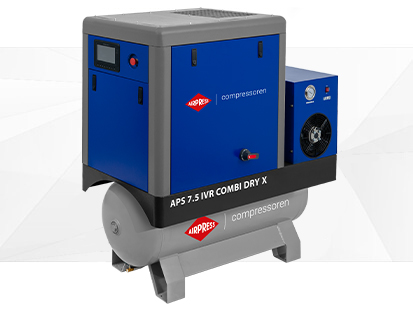 Kompresor śrubowy APS 7.5 IVR Combi Dry X | Airpress